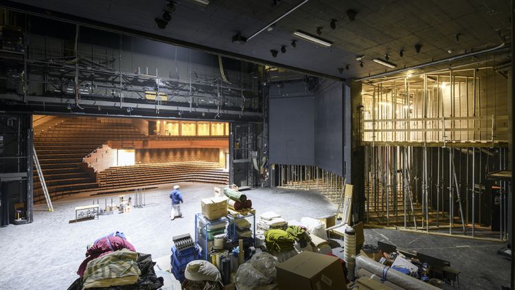 Theater St. Gallen Bühne und Saal im Umbau